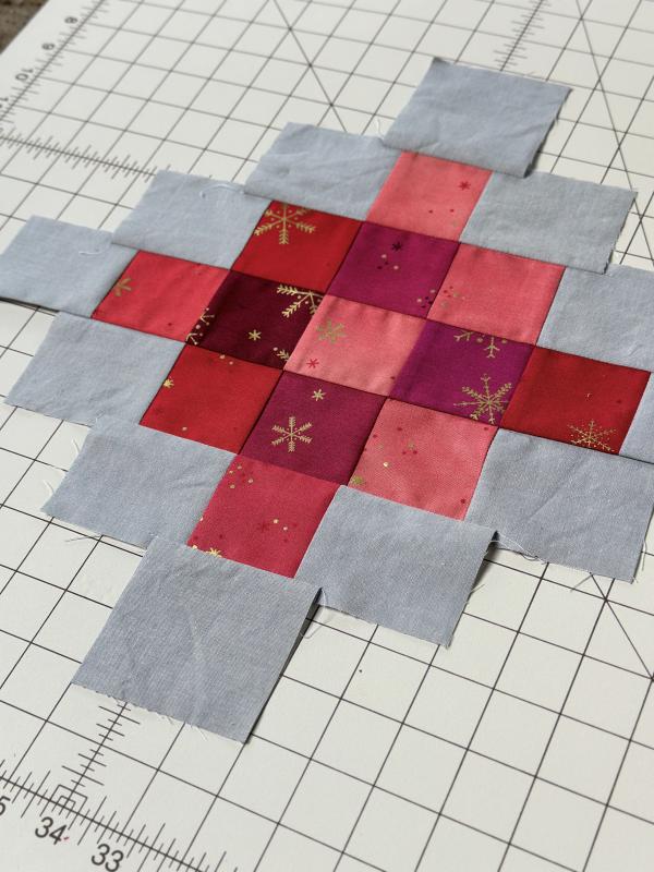 ombre block sewn